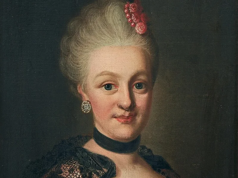 1719-Per Fjellström - Ritratto di Christina Lovisa Göthe, nata Blom